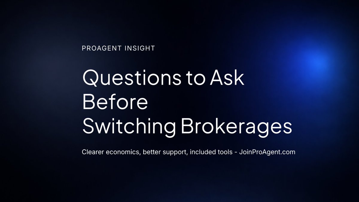ProAgentJoe's tweet photo. Most agents don’t regret switching brokerages because of paperwork.

They regret it because assumptions turn into surprises 30–60 days later.

Before you move, use this checklist (and get answers in writing):

Read: https://t.co/Bql3mCCBe1 https://t.co/xkIcUFJhsz