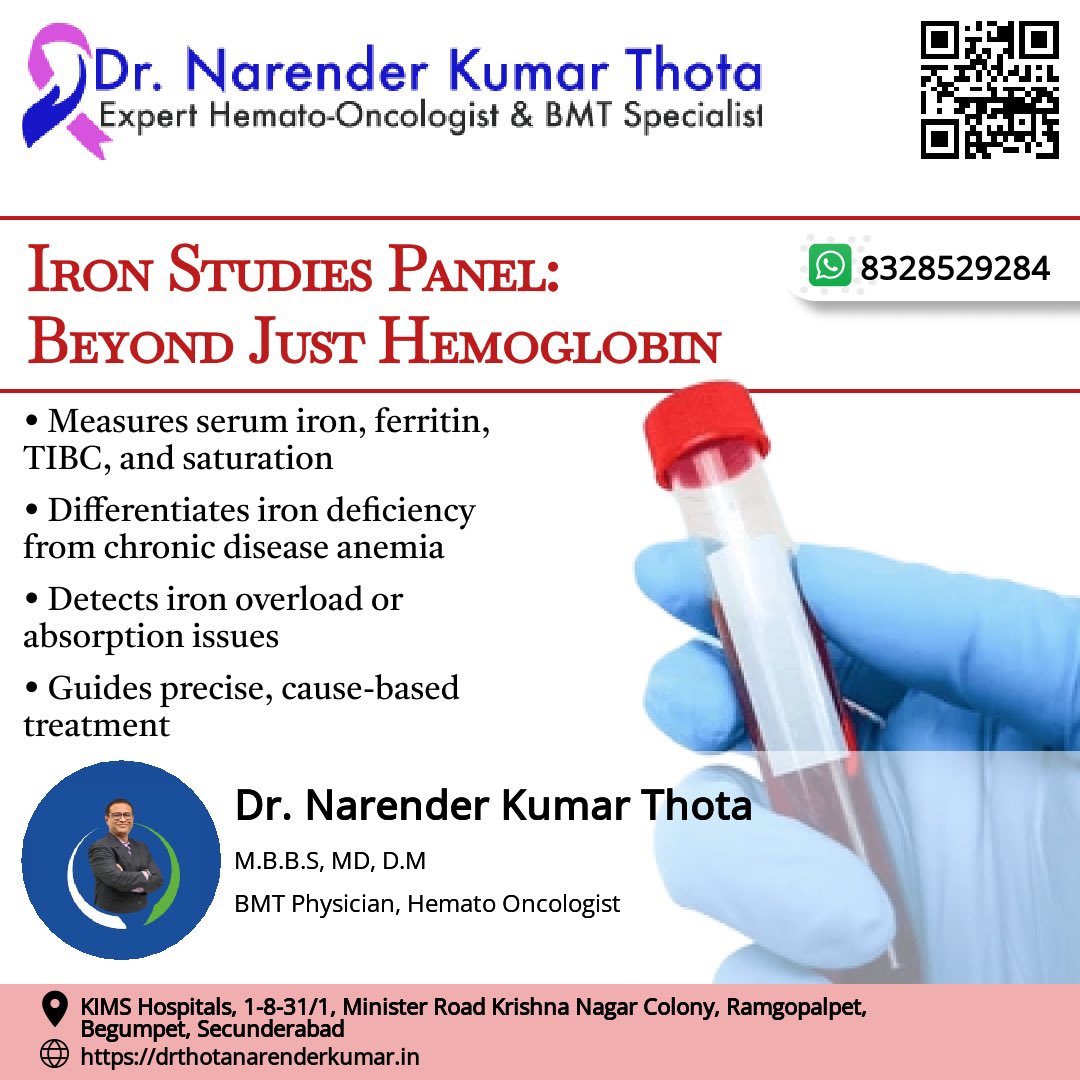 tdrnarender's tweet image. Anemia treatment works best when iron status is fully understood. #AnemiaWorkup #HematologyCare