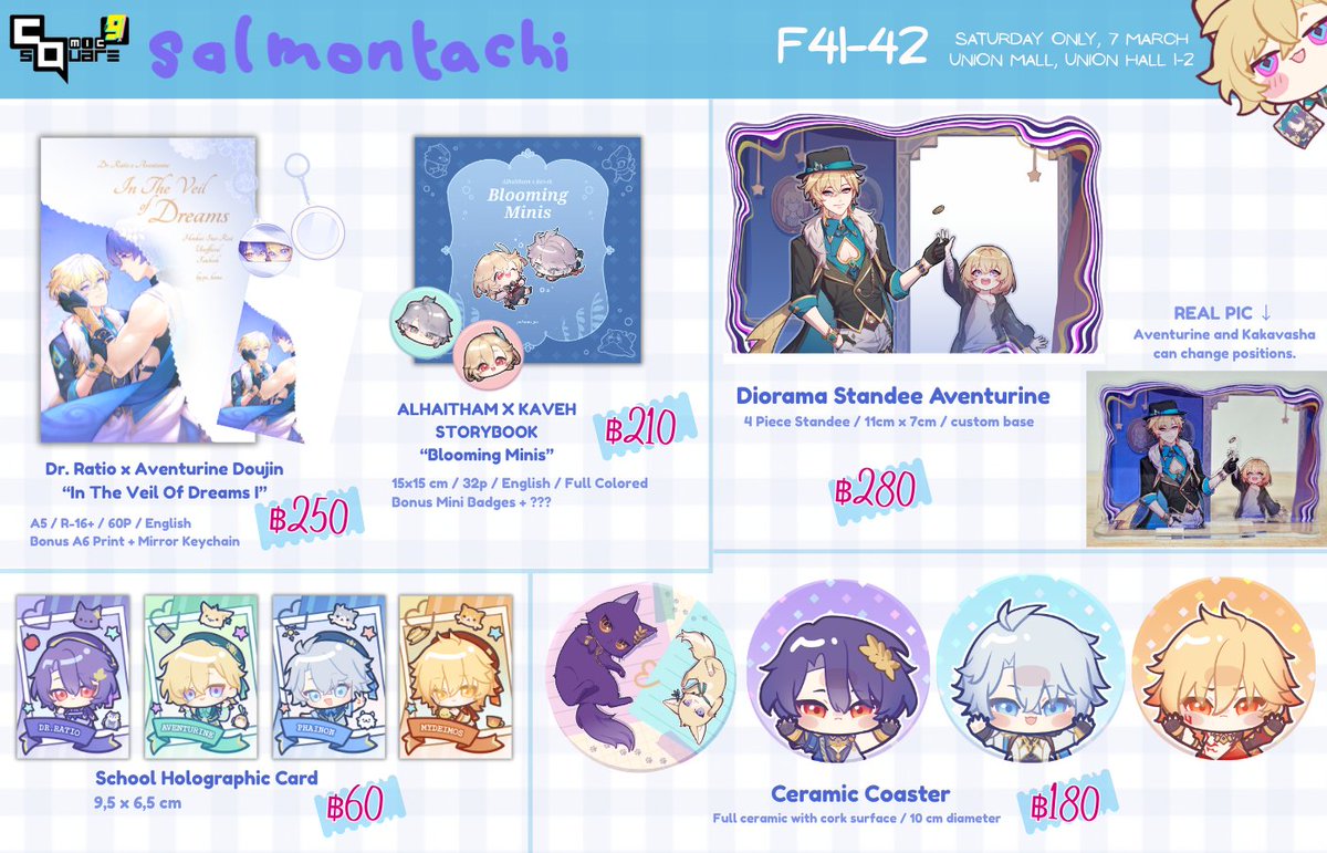 pokana_po's tweet photo. [🔁&amp; 💕appreciated! ]

Here's our catalogue for #CQ9 
We will be at F41-42 Salmontachi (Sat only)  
First time going to Thailand and so excited to see you all!

More below ⬇️
#ComicSquare9 https://t.co/gmt2PMevnA