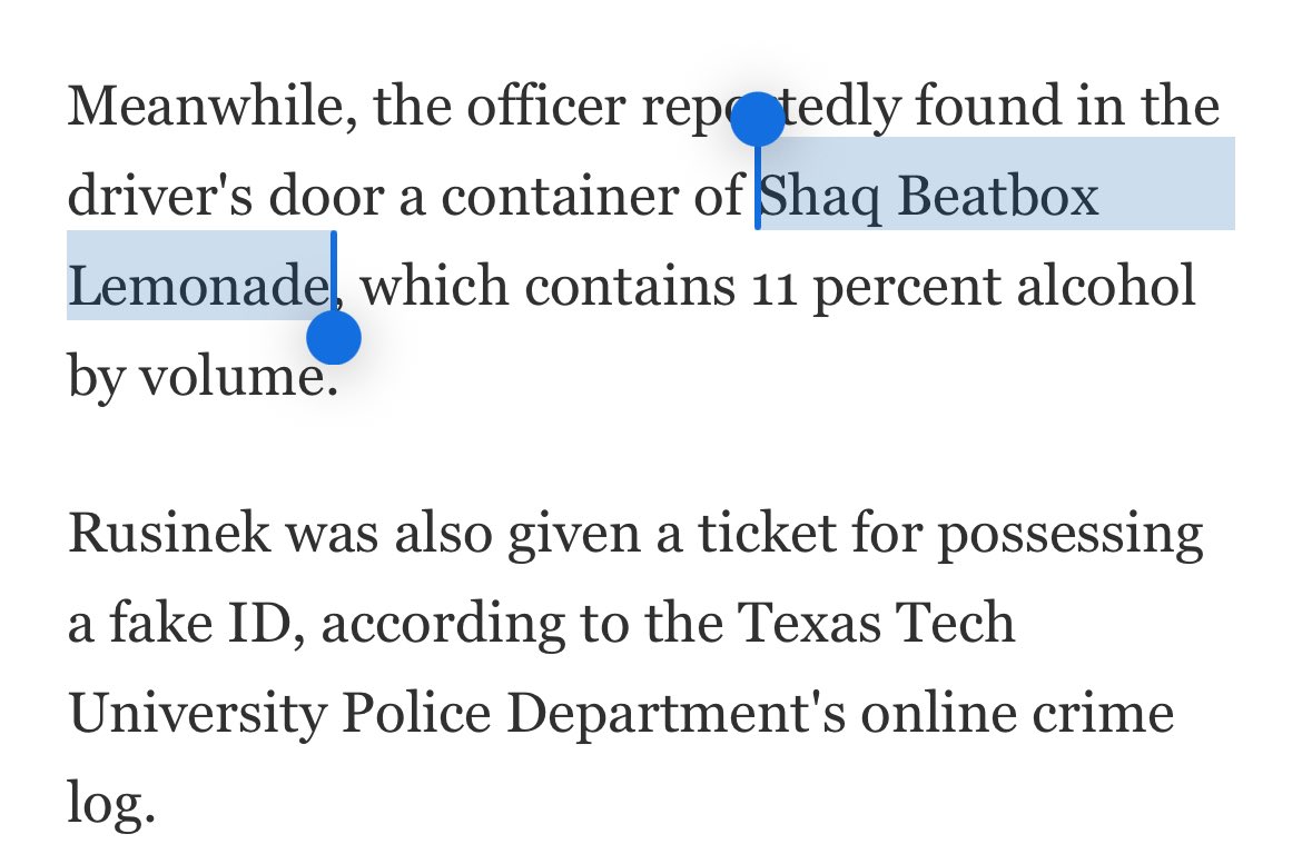 karenmotherof2's tweet photo. What is the charge? Having a drink? A refreshing SHAQ BEATBOX LEMONADE? https://t.co/OvHbRtRdT4