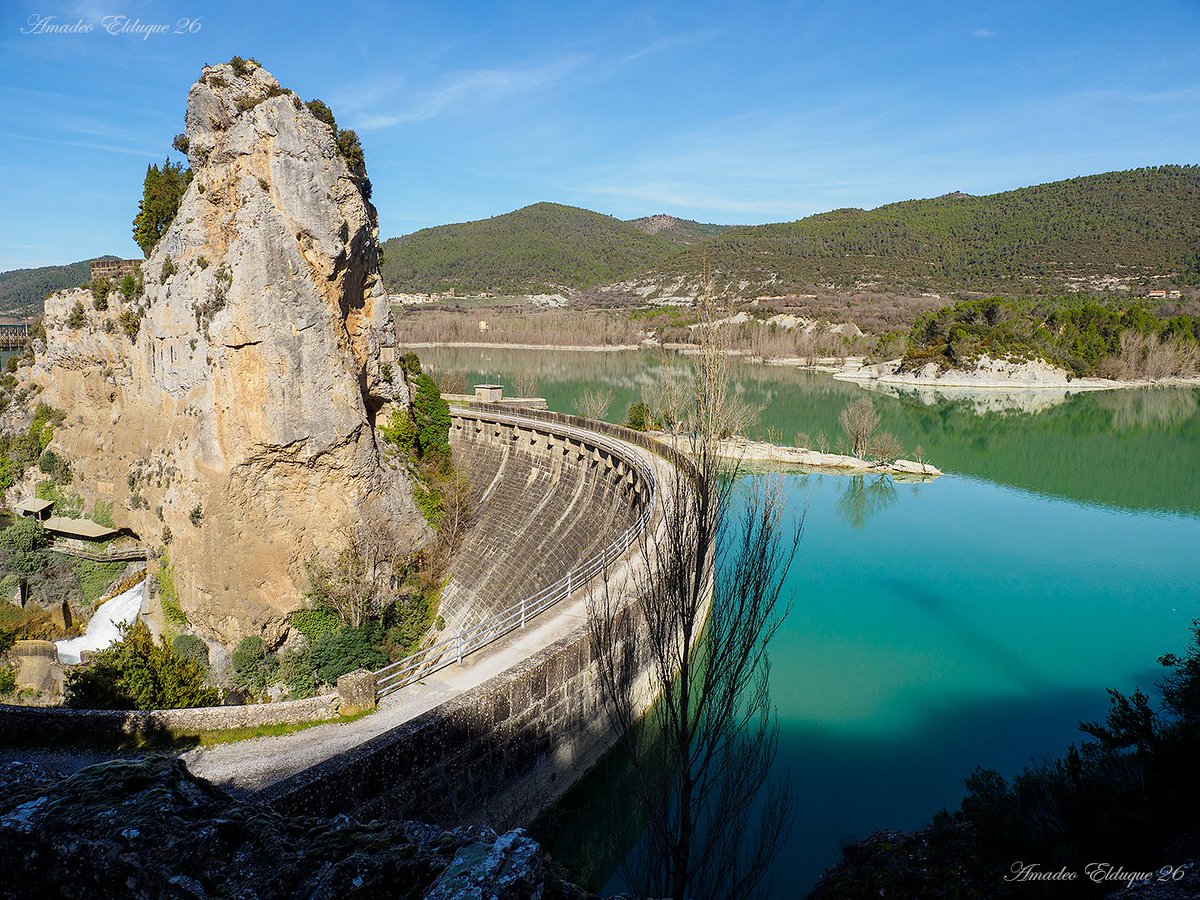 aelduque's tweet image. #Embalse de #LaPeña, #LasPeñasdeRiglos.  #HoyadeHuesca, #Huesca, #Aragón, #Spain.   
📷2026-02-24