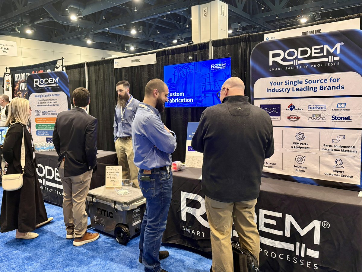 RodemProcess's tweet image. We had a great time at the ISPE-CaSA Tech Show last week! #ISPE #ISPECaSA #HighPurity #PharmaProcessing #ProcessEngineering #RaleighNC