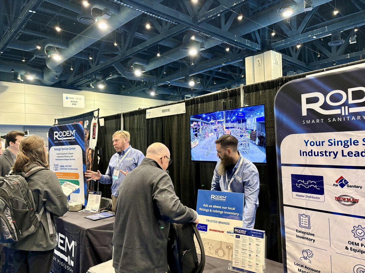 RodemProcess's tweet image. We had a great time at the ISPE-CaSA Tech Show last week! #ISPE #ISPECaSA #HighPurity #PharmaProcessing #ProcessEngineering #RaleighNC