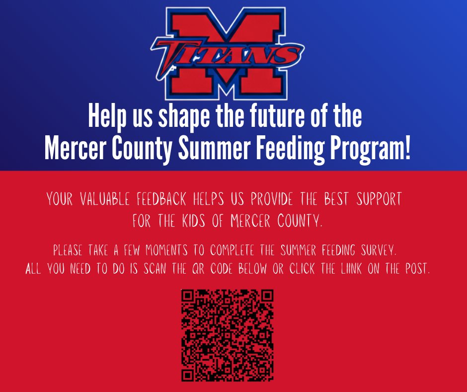 MercerCoSchools's tweet photo. Access the form with the following link, or the QR Code below. https://t.co/BJ1bcDSJJB... https://t.co/TzJdmXgkDb