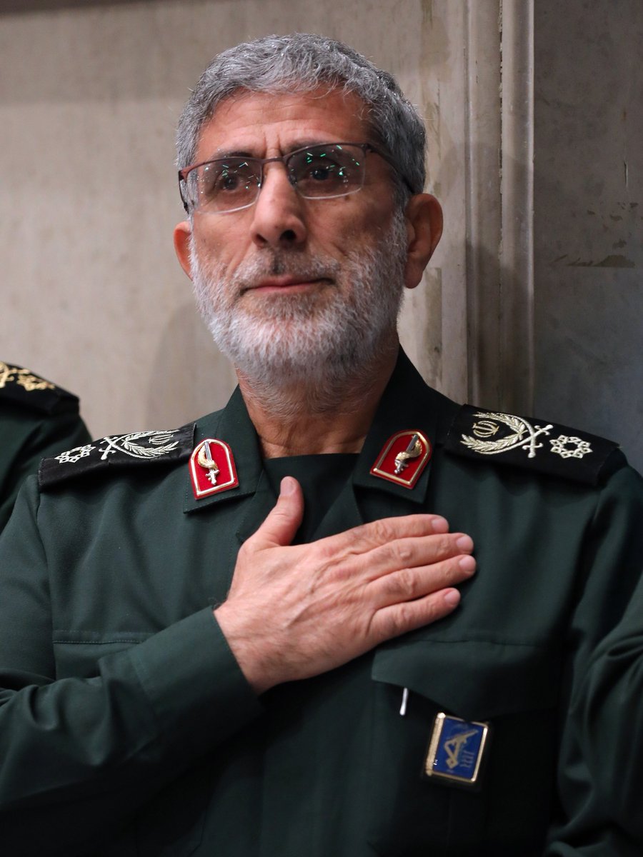 DavidMKeyes's tweet photo. In Iran, they call him "Esmail Qaani," head of the IRGC Quds force. But in LA at Hebrew High in '95, I called him Rabbi. Thank you, agent "Qaani," for decades of service in the shadows. https://t.co/pxgU2x0vnU