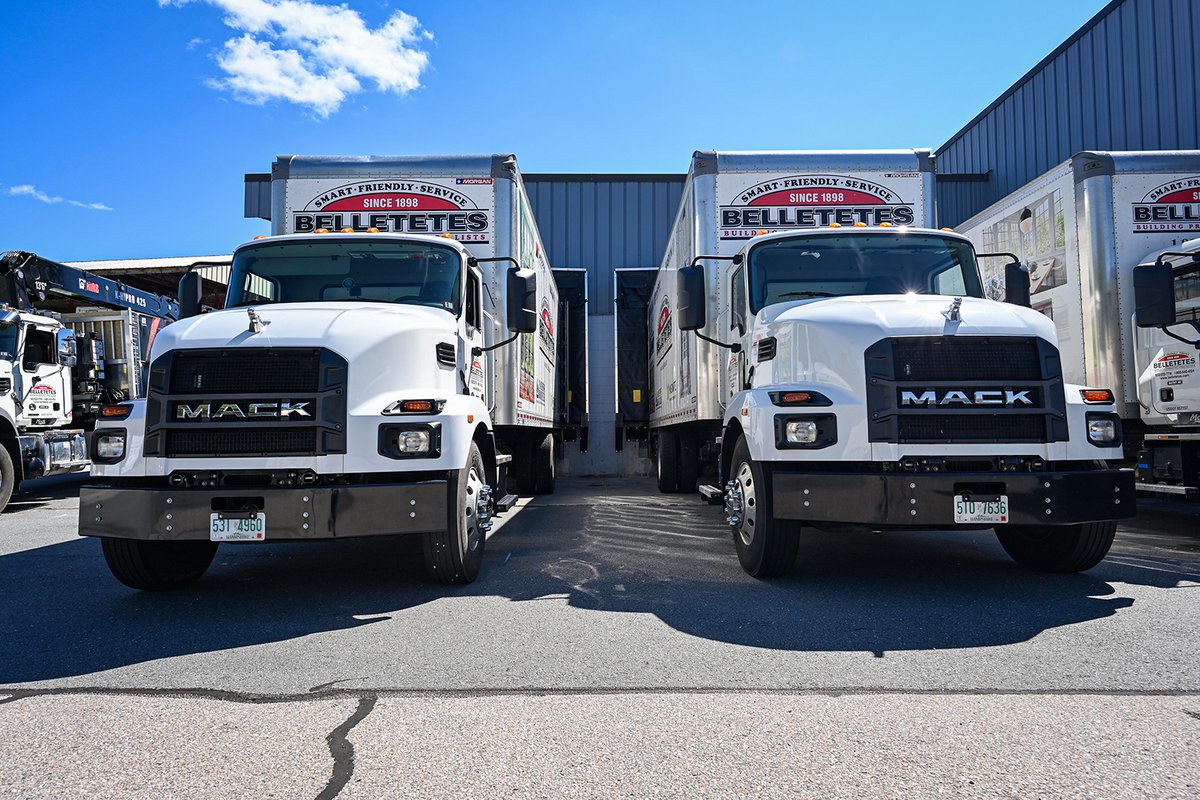 BallardTrucks's tweet photo. Box trucks that deliver for @Belletetes. 💪

@MackTrucks #MackTrucks #MediumDutyTrucks #BoxTrucks #BuildingMaterials #DeliveryTrucks #NewHampshire https://t.co/4EyWISX66E