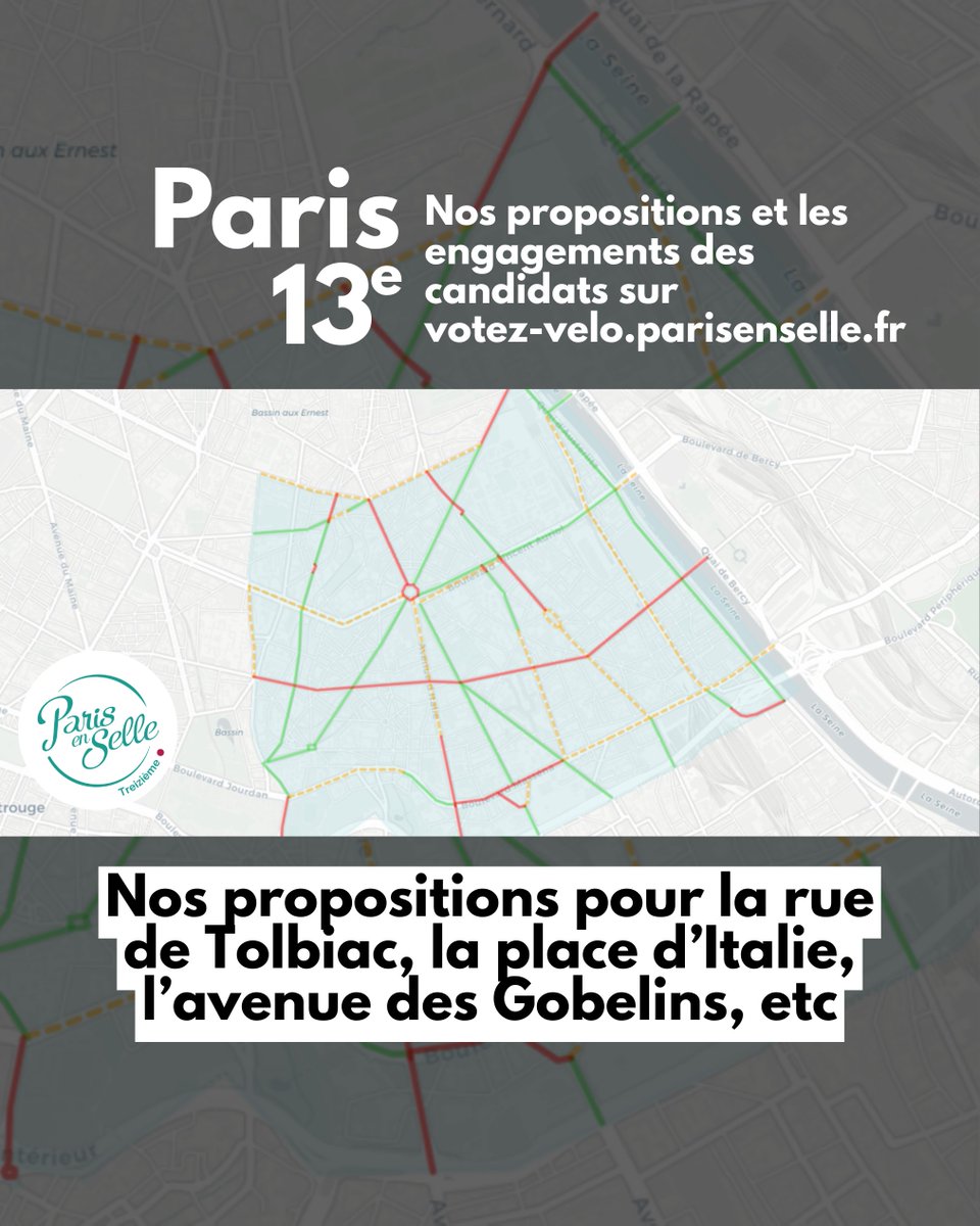 PeS_13e's tweet photo. Retrouvez nos propositions pour le vélo dans #Paris13 et les engagements des candidats aux élections municipales sur https://t.co/zNzazoTD8n
💛🚲

À partager et discuter avec les candidats à la mairie du 13e !
@jerome_coumet
@jb_olivier
@PrudhommeChri10
@pegah_maleka https://t.co/jcPD0wBFt0