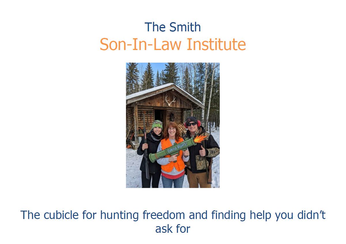 HeavyMetalBrew's tweet photo. Kristy Dice has graciously sponsored my cubicle for March 2026! Welcome to the Son-In-Law Institute: The cubicle for hunting freedom and finding help you didn't ask for! https://t.co/AKVxW9wqR0