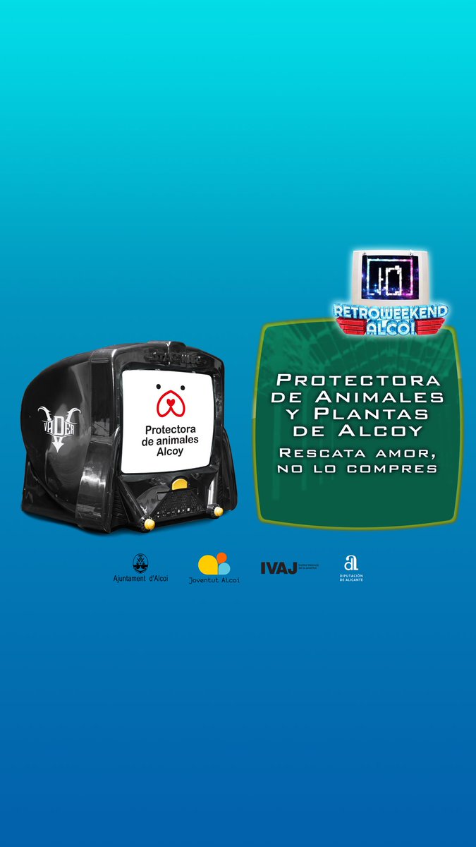 RetroweekendA's tweet photo. Que gran labor que hacen por nuestros amiguitos peludos el gran equipo de La Protectora de Alcoi . Para colaborar con ellos, desde la RWA lo tendréis muy sencillo, tan solo entregando alguno de los productos de la lista de donaciones o comprando sus productos en su stand.
#rwa10 https://t.co/zihwSCnh5k