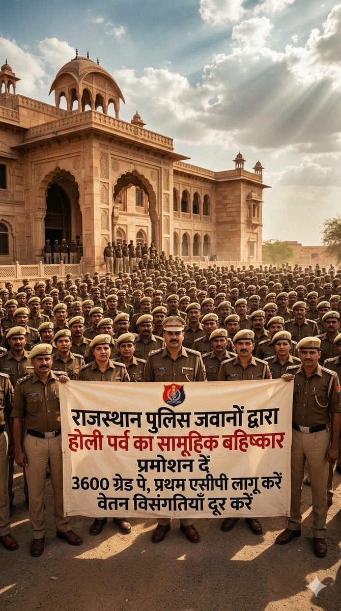 “खाकी की होली फीकी” को एक साल बीत गया लेकिन पुलिस की मांगों पर कोई भी विचार नहीं हुआ 
आखिर क्यों अनदेखा किया जा रहा है पुलिस कार्मिकों की मांगों को???
क्यों विचार नहीं किया जा रहा है खाकी के दर्द पर ?
आखिर कौन लेगा खाकी की सुध 🙏🙏
#पुलिस_होली_बहिष्कार 
<a href="/RajCMO/">CMO Rajasthan</a> <a href="/zeerajasthan_/">ZEE Rajasthan</a>