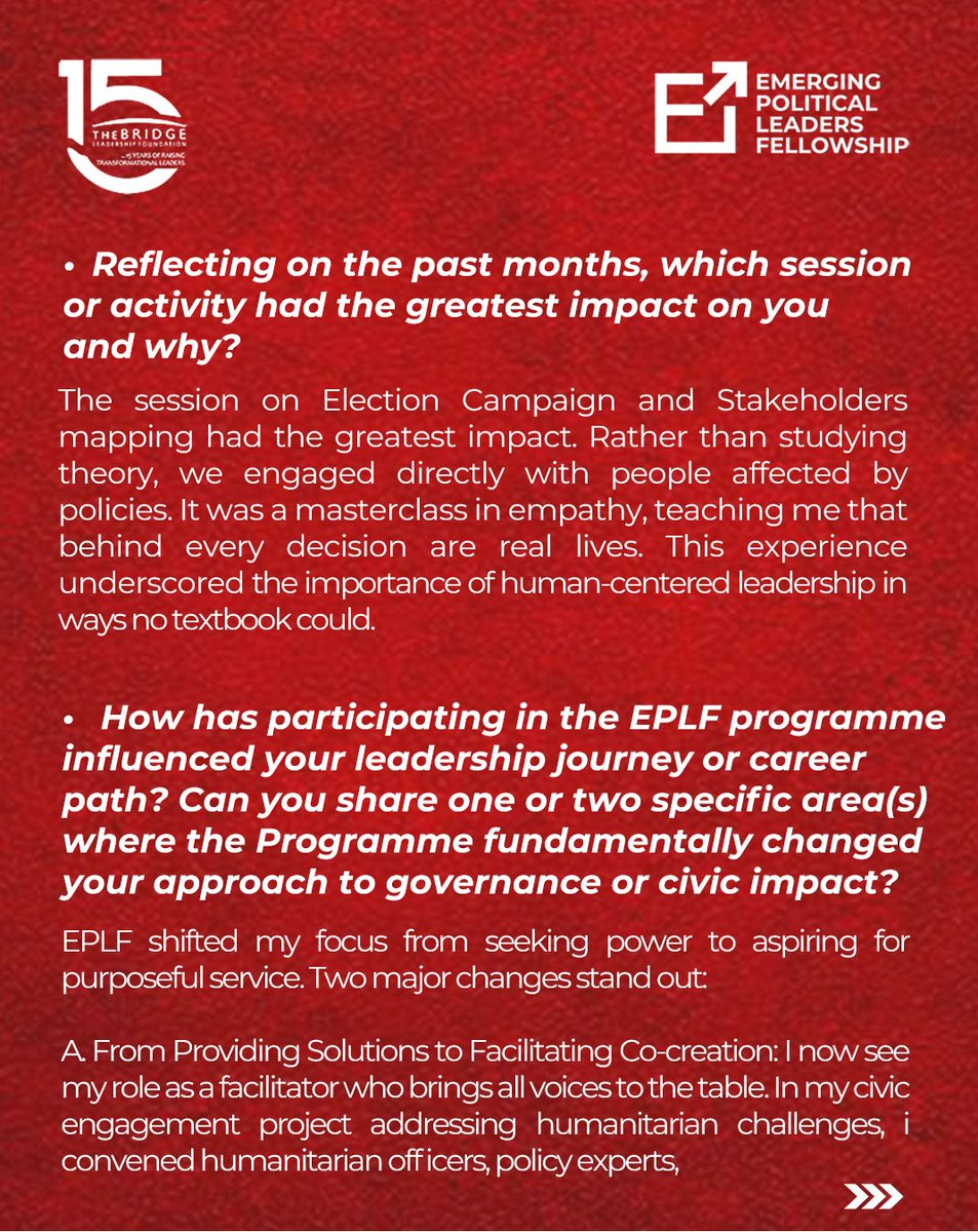 Emerging Political Leaders Fellowship tweet media