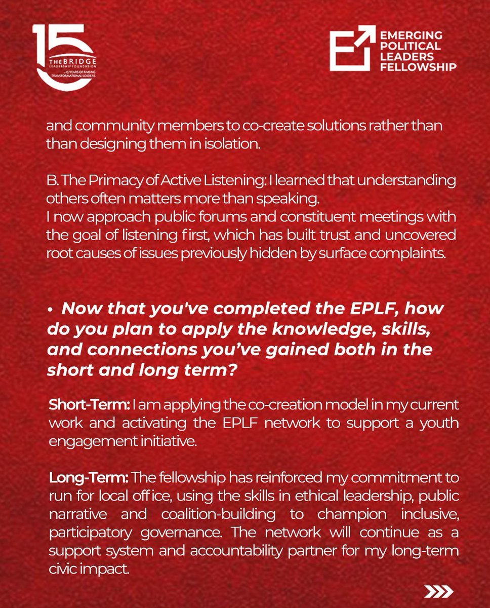 Emerging Political Leaders Fellowship tweet media