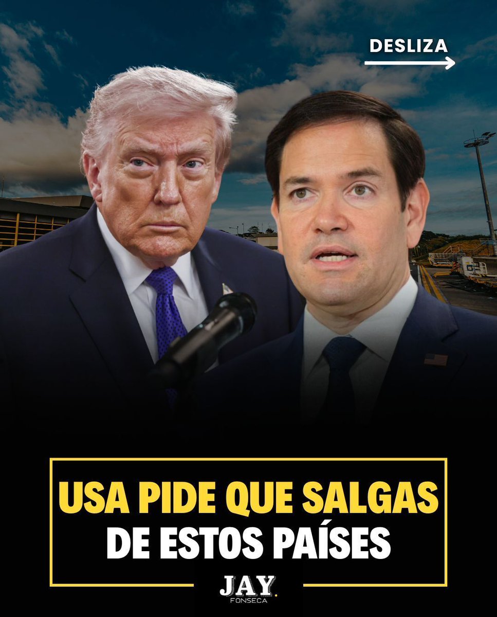 jayfonsecapr's tweet photo. ⚠️ El Departamento de Estado de Estados Unidos urgió a los ciudadanos estadounidenses en 14 países del Medio Oriente a salir de la región por “serios riesgos de seguridad” tras el ataque conjunto de EE.UU. e Israel contra Irán.

🌍📞 Las autoridades indicaron que quienes necesiten asistencia consular pueden comunicarse al +1-202-501-4444.

🗣️ El secretario de Estado Marco Rubio advirtió que “los golpes más duros aún están por venir” por parte del ejército estadounidense.

🚢 Mientras tanto, un comandante iraní amenazó con atacar embarcaciones que crucen el estratégico Estrecho de Ormuz, lo que podría escalar aún más el conflicto en la región.

👉Desliza para ver los países.

Fuente: Wall Street Journal

#DepartamentoEstado #MedioOriente #EstadosUnidos #Israel #Iran