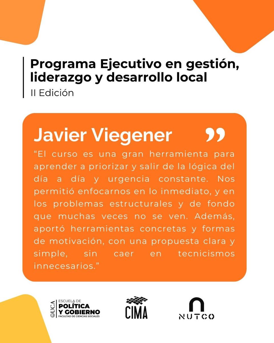 Escuela de Política y Gobierno - UCA tweet media