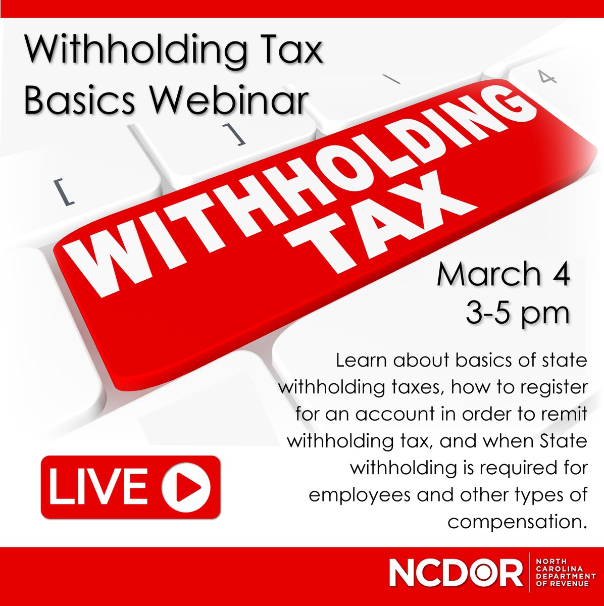 N.C. Dept of Revenue tweet media