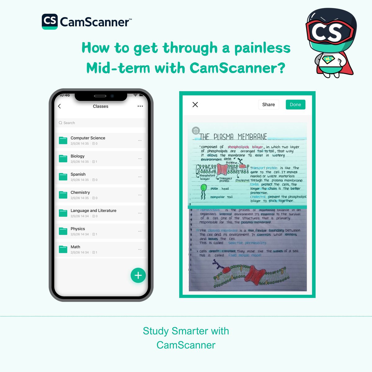 CamScanner's tweet image. Say no to Midterm Meltdowns this semester! Turn your phone into your most powerful study buddy with CamScanner. Conquer tests, essays and group works in the most efficient way! #camscanner #scannerapp #saveimportantdocsincamscanner #studysmarter #midterms