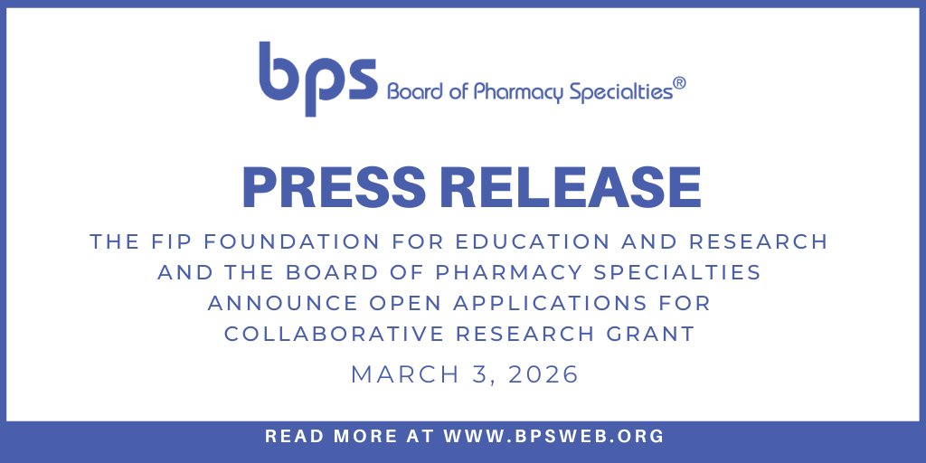 Board of Pharmacy Specialties tweet media