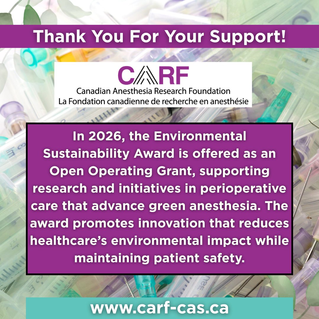 Canadian Anesthesiologists' Society tweet media