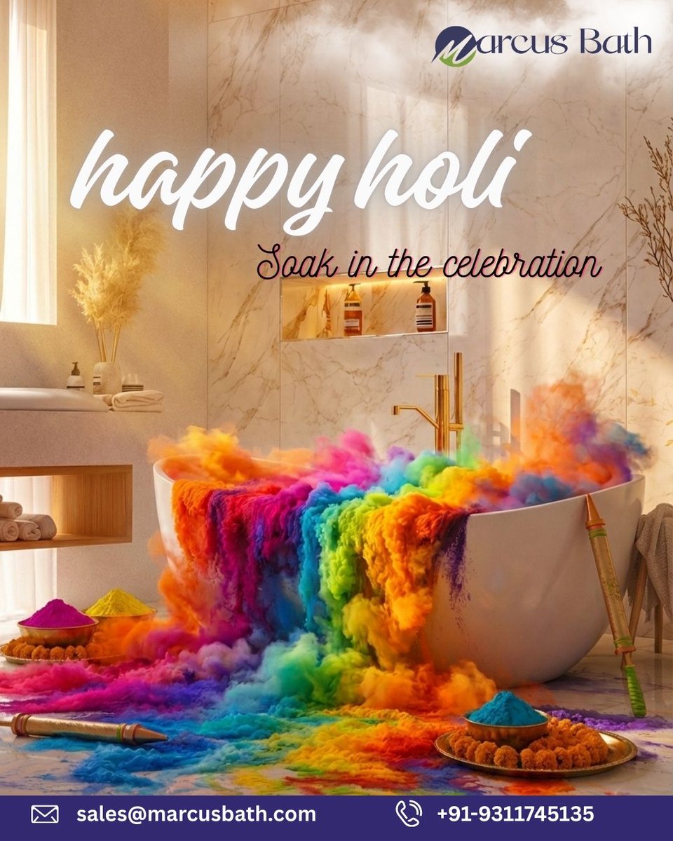 MarcusBath's tweet photo. May this Holi fill your life with vibrant colors of happiness, prosperity, and success. Let the spirit of togetherness, joy, and new beginnings brighten your days and strengthen your relationships. 
#HappyHoli #Holi2026 #FestivalOfColors #HoliCelebration #ColorfulMoments https://t.co/cWgeH8r4wi