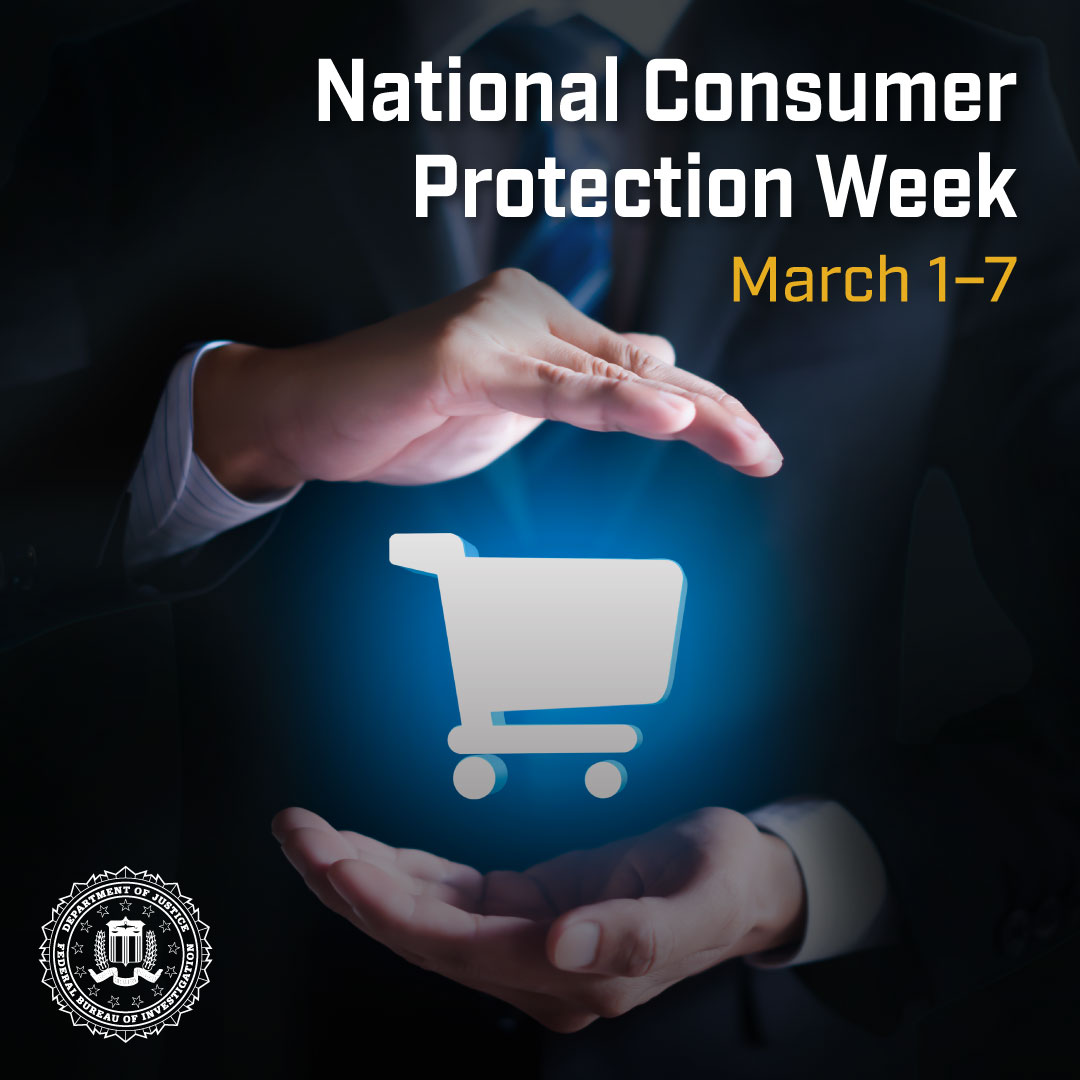 FBINewark's tweet image. Take steps to safeguard your wallet with help from the #FBI. This National Consumer Protection 
Week, TakeaBeat and visit fbi.gov/takeabeat to learn how to avoid, report, and recover from
#fraud and #scams. #NCPW2026