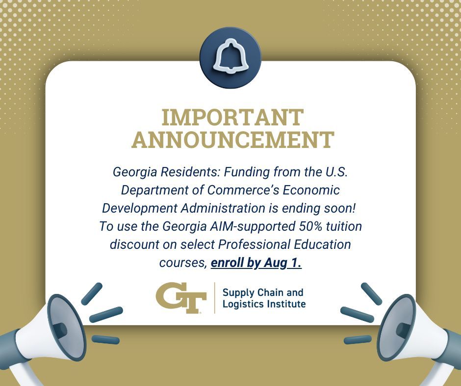 Georgia Tech Supply Chain and Logistics Institute tweet media