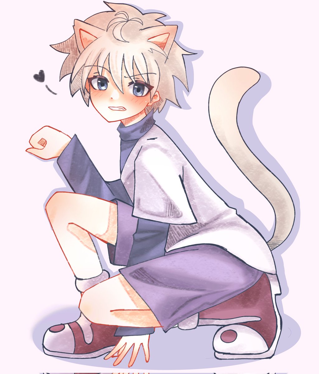Meow🩷
#killua 
#HUNTERHUNTER 
#digitalartwork