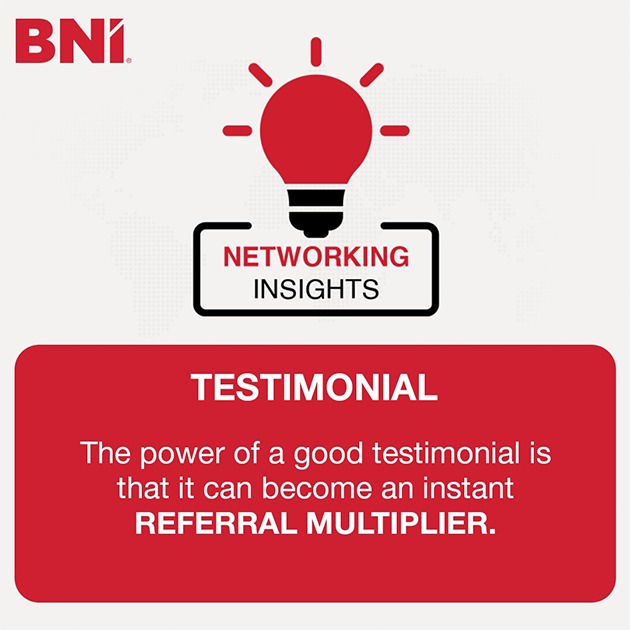 IvanMisner's tweet image. Good Testimonials Are Powerful 
 
It is important to give, and receive, sincere testimonials with your networking partners. Check out my blog to learn the three elements of a good testimonial. tinyurl.com/mr2p3cnz 

#Testimonials #Networking