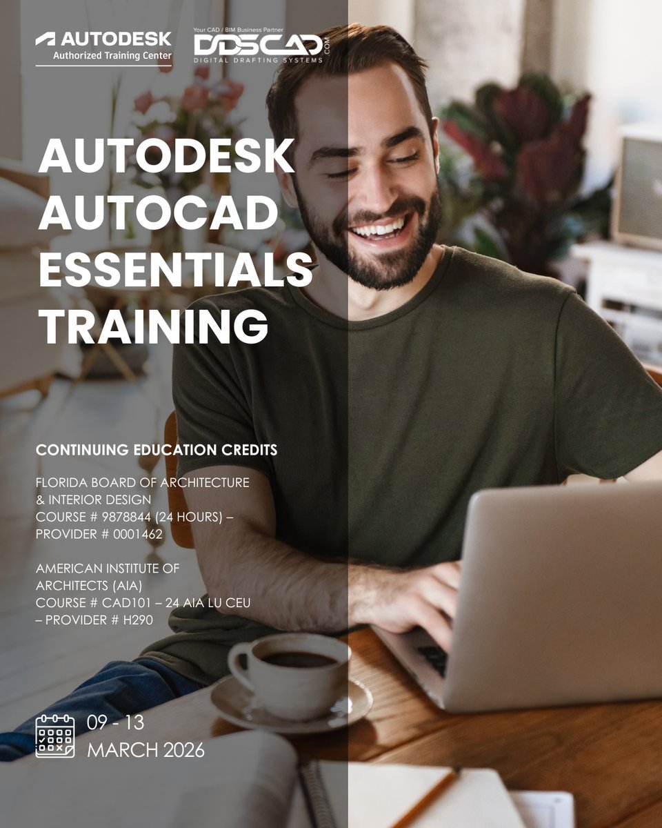 🚨 COURSE 101ACAD-E: AutoCAD Essentials 🚨

Register here: bit.ly/4byaobf

For additional details, email us at info@ddscad.com.
