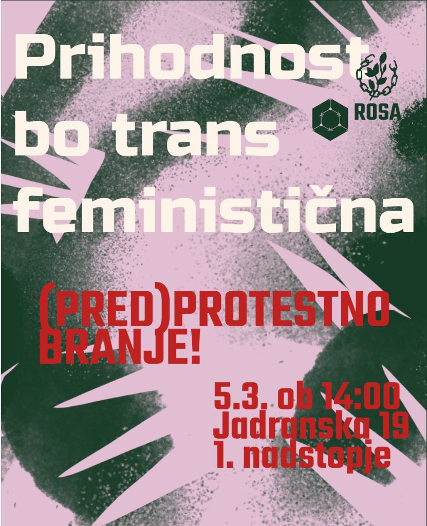 Ainfoshop's tweet photo. Kolektiv ROSA poziva na branje antimilitarističnih feminističnih tekstov na Fakulteti za matematiko, ki bo potekalo v sklopu priprav na proteste za osmi marec.
#vsakdan8marec https://t.co/YjUmZmoVfz