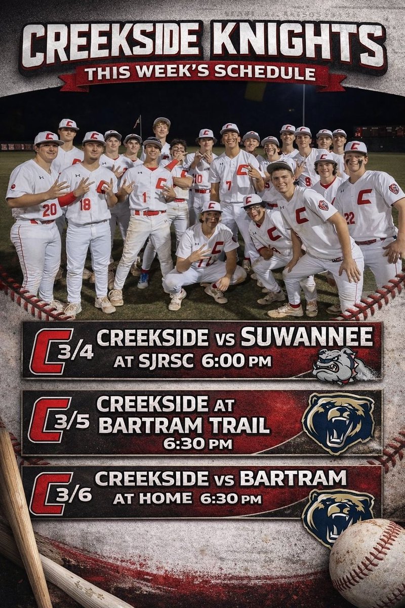 KnightsBballCHS's tweet photo. Another busy week for the Knights! @CreeksideATH https://t.co/ITvvjPrBY5