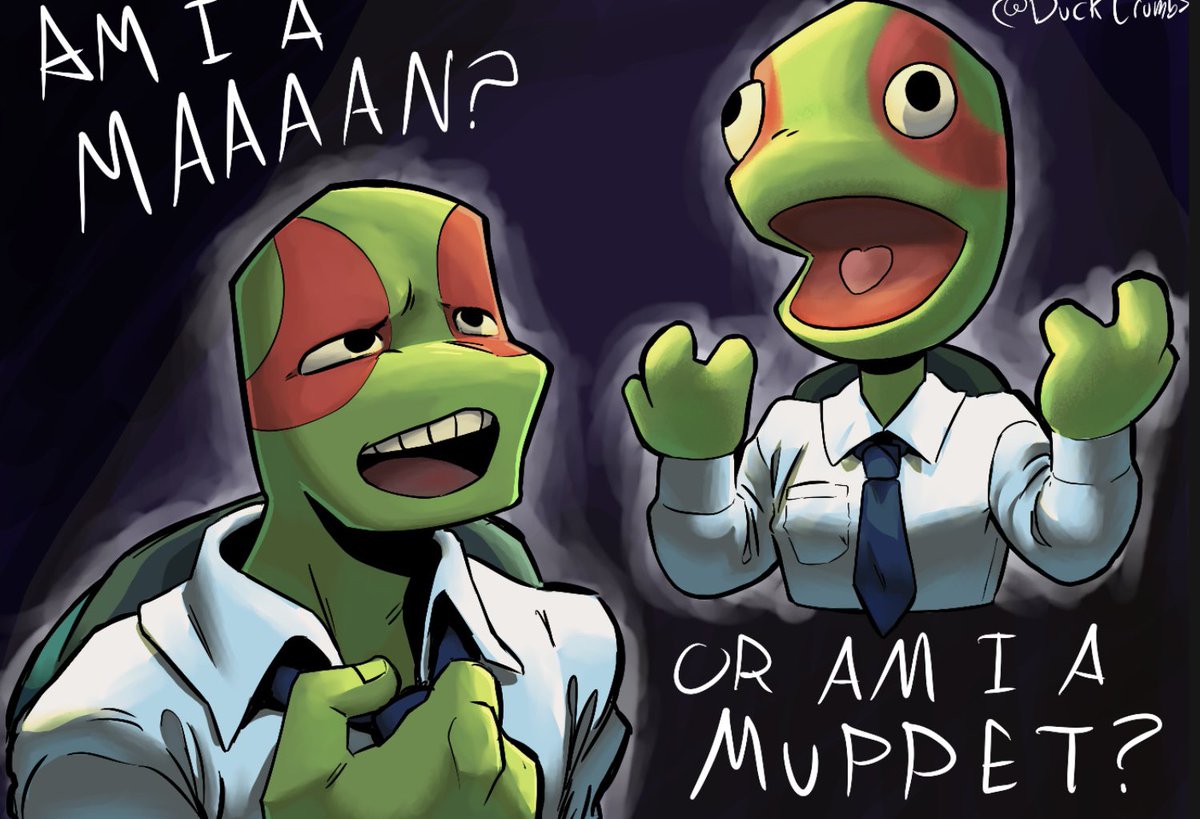 Duck_Crumbs's tweet image. Muppet leo isn’t real. Muppet Leo can’t hurt you. #rottmnt #muppets #duckcrumbsart #weeklymagma