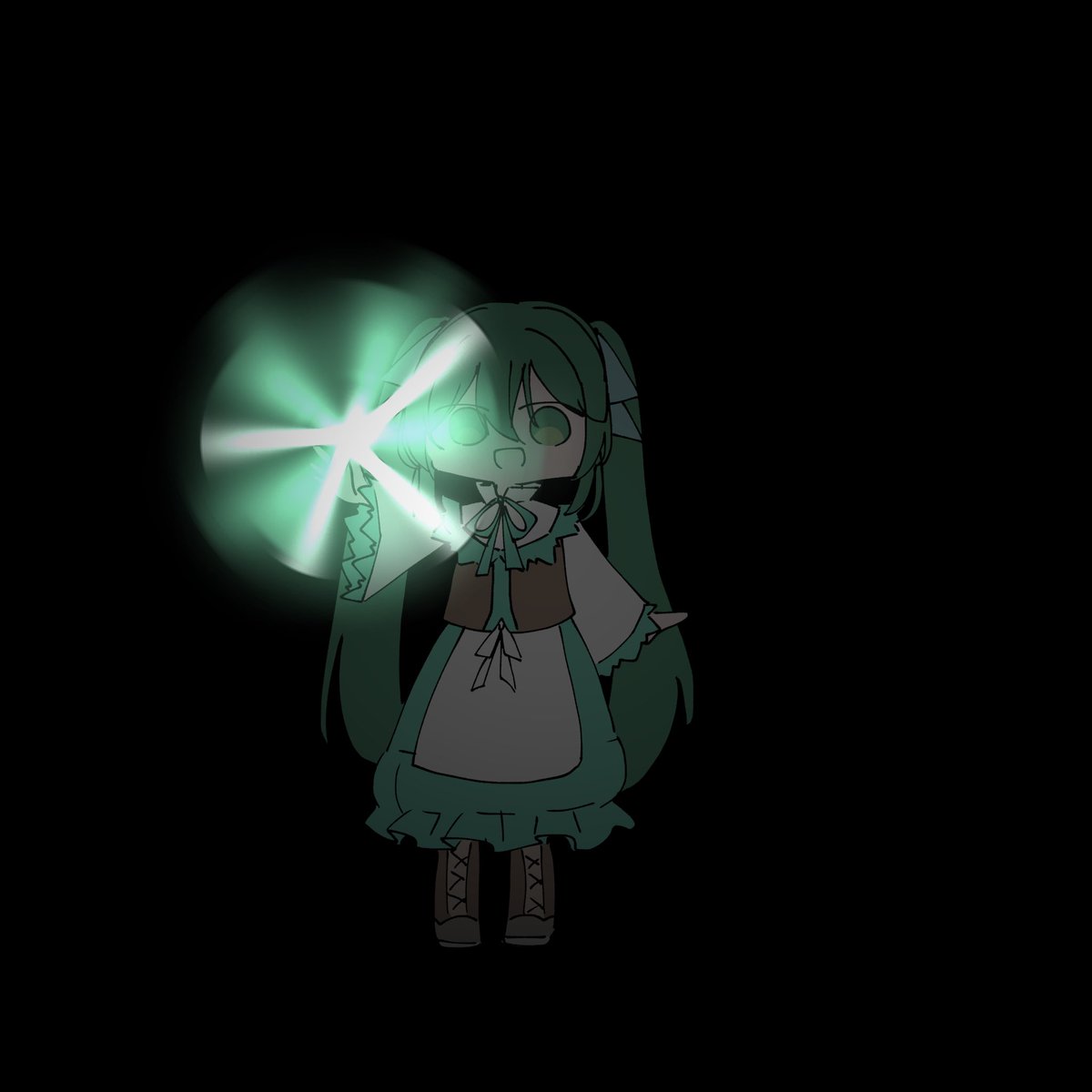 #悪ノ創作
とてもすごいネギ、停電した時に便利だと思うの