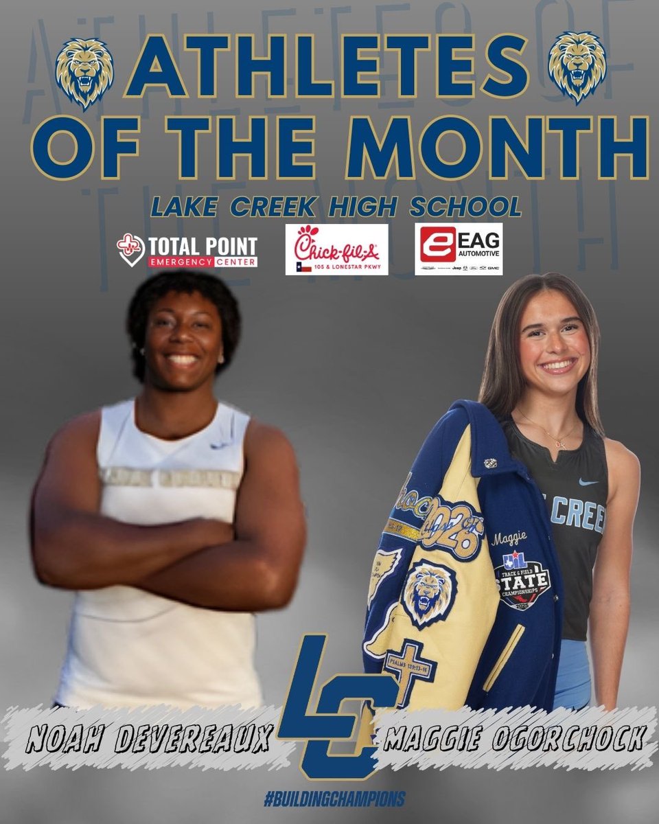 coachlaplante's tweet photo. Bears and Lions help me celebrate our AWESOME February Athletes of the Month!!! 

#BuildingChampions 

@coachcooper_mhs @CoachBWilkinson @coachrochinski @CoachPatKennedy @MJHBears 
@MontgomeryISD https://t.co/stgf1XTwqy