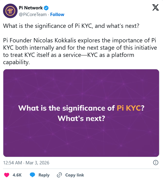 ĐỒNG SÁNG LẬP PI NETWORK TIẾT LỘ KẾ HOẠCH KYC MỚI VÀ CHIẾN LƯỢC ĐẨY MẠNH DỊCH VỤ.

Đồng sáng lập Pi Network chia sẻ những cập nhật về quy trình KYC, kế hoạch dịch vụ trong tương lai và giải đáp những lo ngại của các thành viên tiên phong khi chuyển