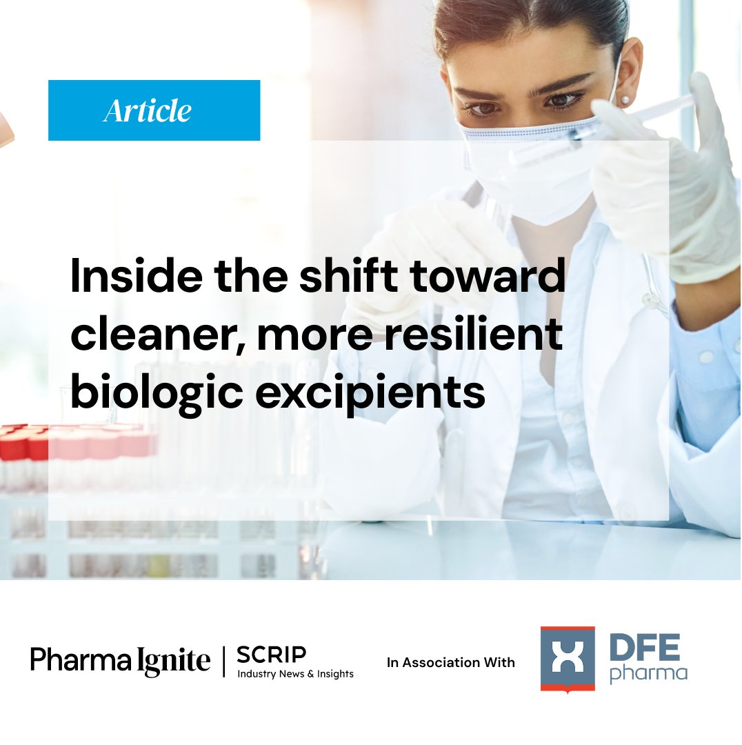 PharmaIgnite's tweet photo. Excipient purity and supply resilience are now central to biologics development. 
Explore how evolving quality expectations and DFE Pharma’s scientific and manufacturing strengths support more reliable, higher-performing formulations: https://t.co/BtTs4taJLB https://t.co/ltPlwGdWJp