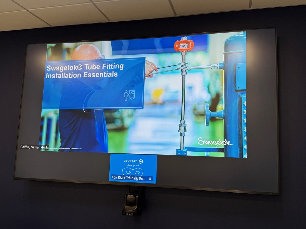 Tube Fitting Installation and Tube Bending training underway in the Appleton, WI office. We can't wait to see the final boxes with the fittings and tube bends.

For more information on training, visit: bit.ly/3OGSCM9