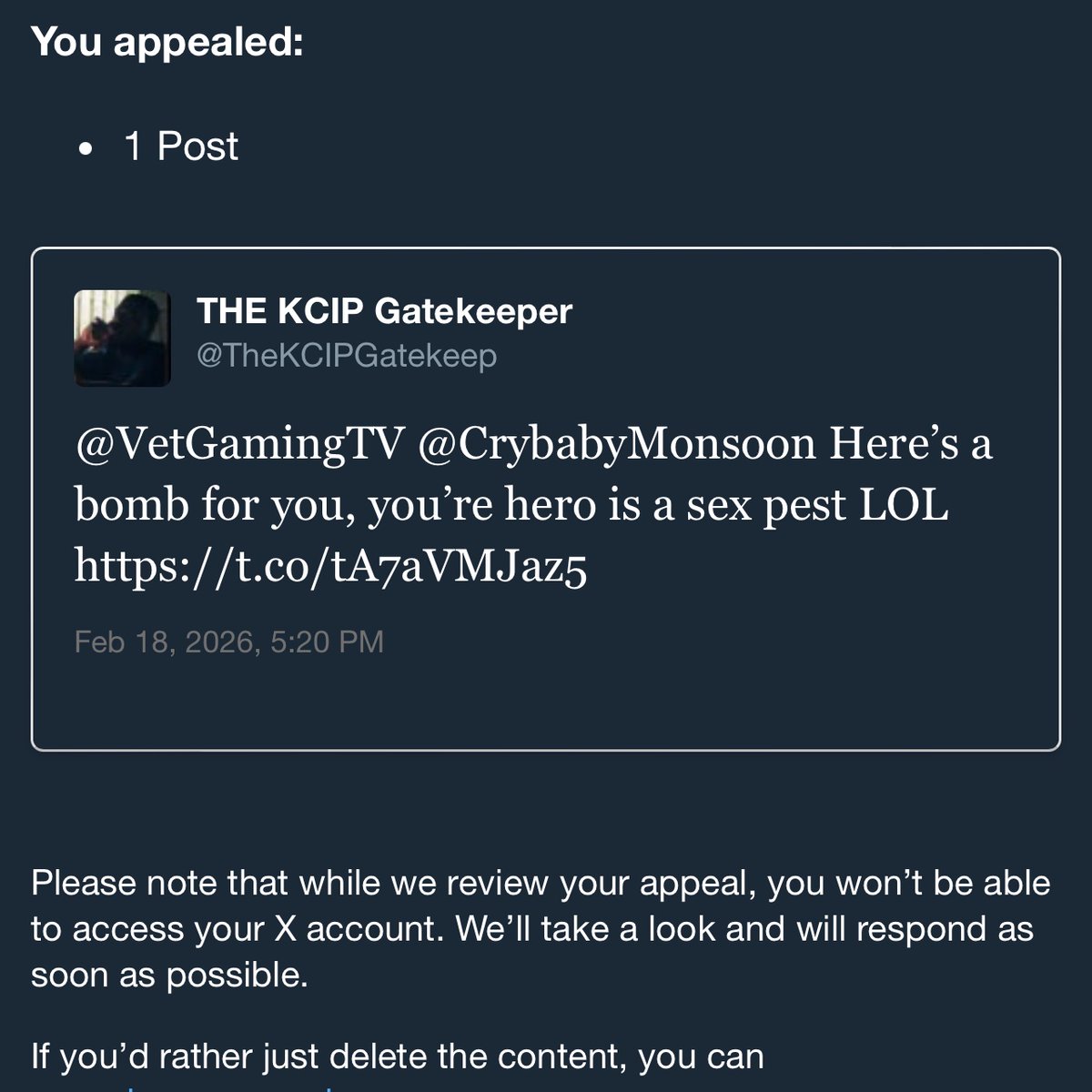 THE KCIP Gatekeeper tweet media