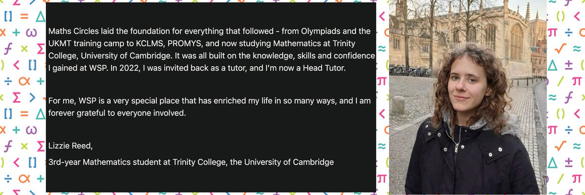 WSPcio's tweet photo. One of our tutors...and alumni! Lizzie started with us as a student and then came back as a tutor. Read her story below: https://t.co/7eGOoR17cH