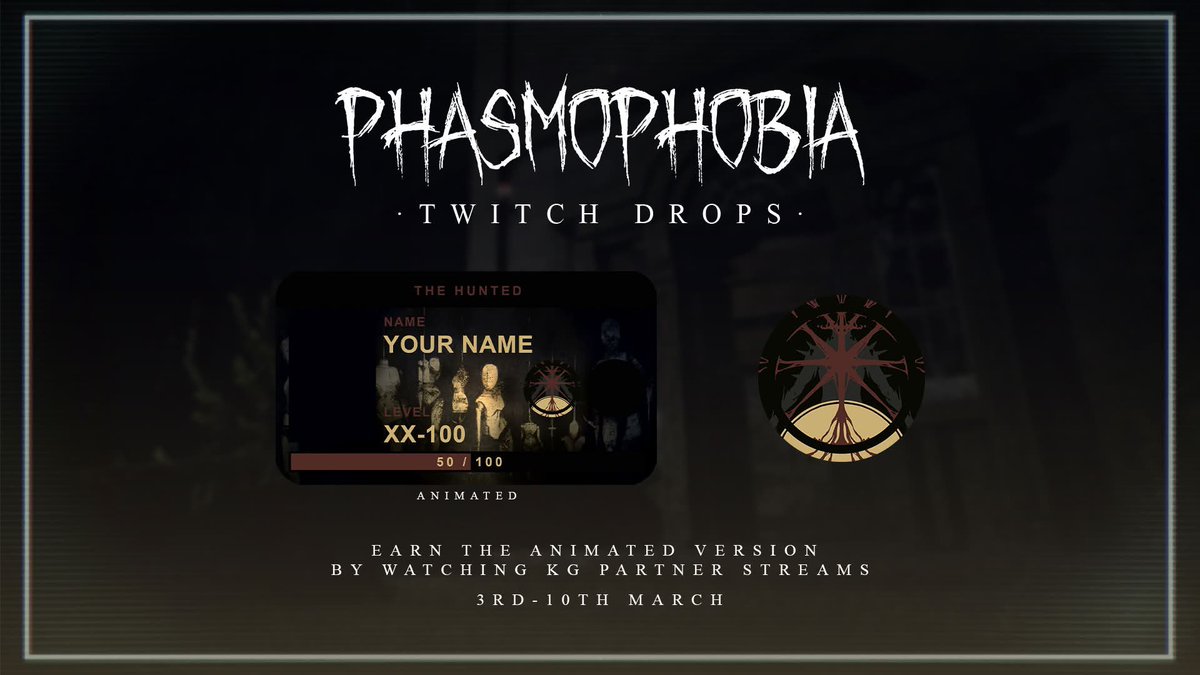 PhasNews's tweet photo. Twitch Drops Incoming with Tanglewood Rework 🔥

When 6 Tanglewood Drive launches its full rework on March 3rd, 2026, we’re also getting a brand new Twitch Drops campaign.

More info in comments 👀

#Phasmophobia https://t.co/1qvdEpiKYE