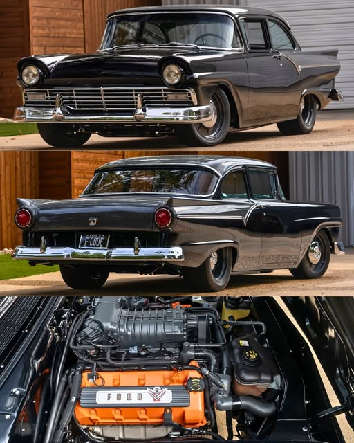 Lindsay_0816's tweet photo. 1957 lines. Chrome for days.
But under the hood? Pure modern V8 madness.
This is how you respect the past and still outrun the present.
Would you drive it daily?

#ClassicCarLovers #RestomodLife #AmericanIron #CarGram #DreamCar https://t.co/M6dpvZfo23