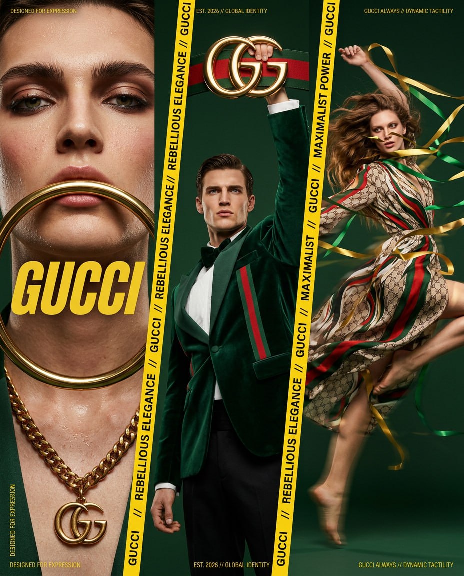 Ad layout with readable text