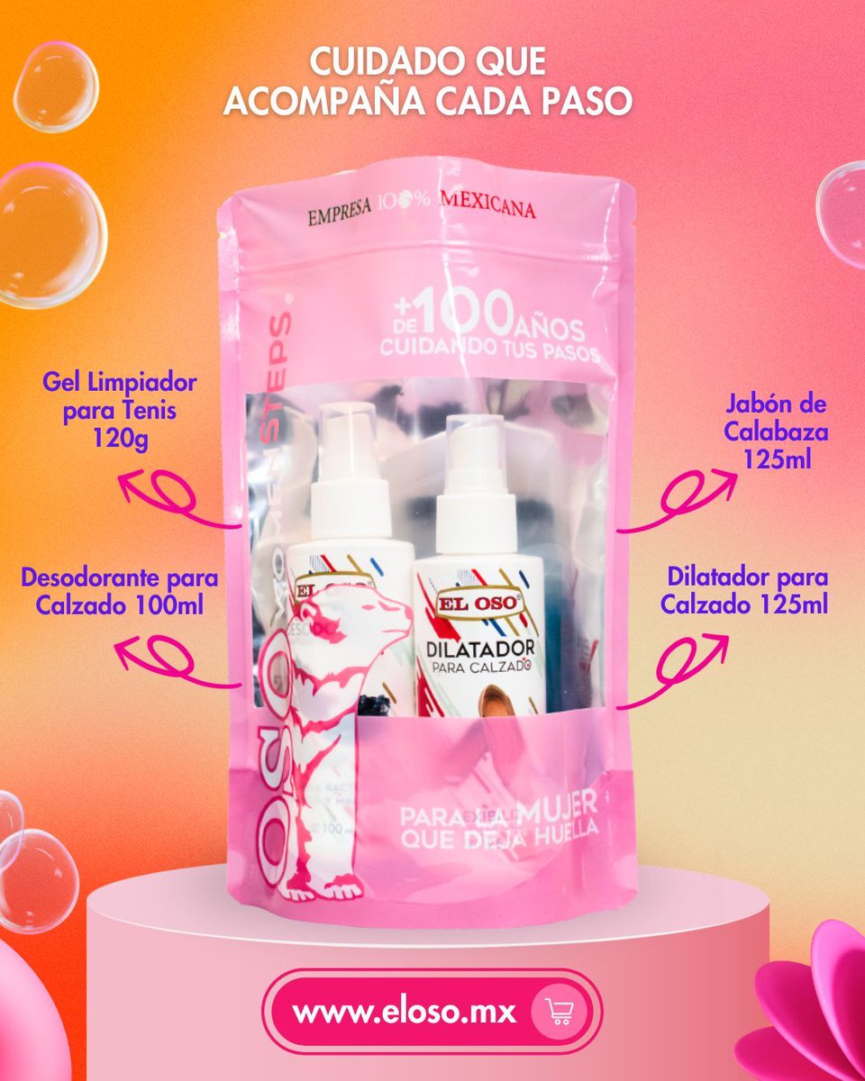 Diseñado para acompañarte en cada camino, cada rutina y cada reto.
El Kit Woman Steps reúne lo esencial para cuidar tus pasos,
cómodo, práctico y pensado para tu día a día.
🌐 Compra ahora en eloso.mx
#DaleNuevaVidaATusPasos #ElOsoMX #WomanSteps #ElOsoMX