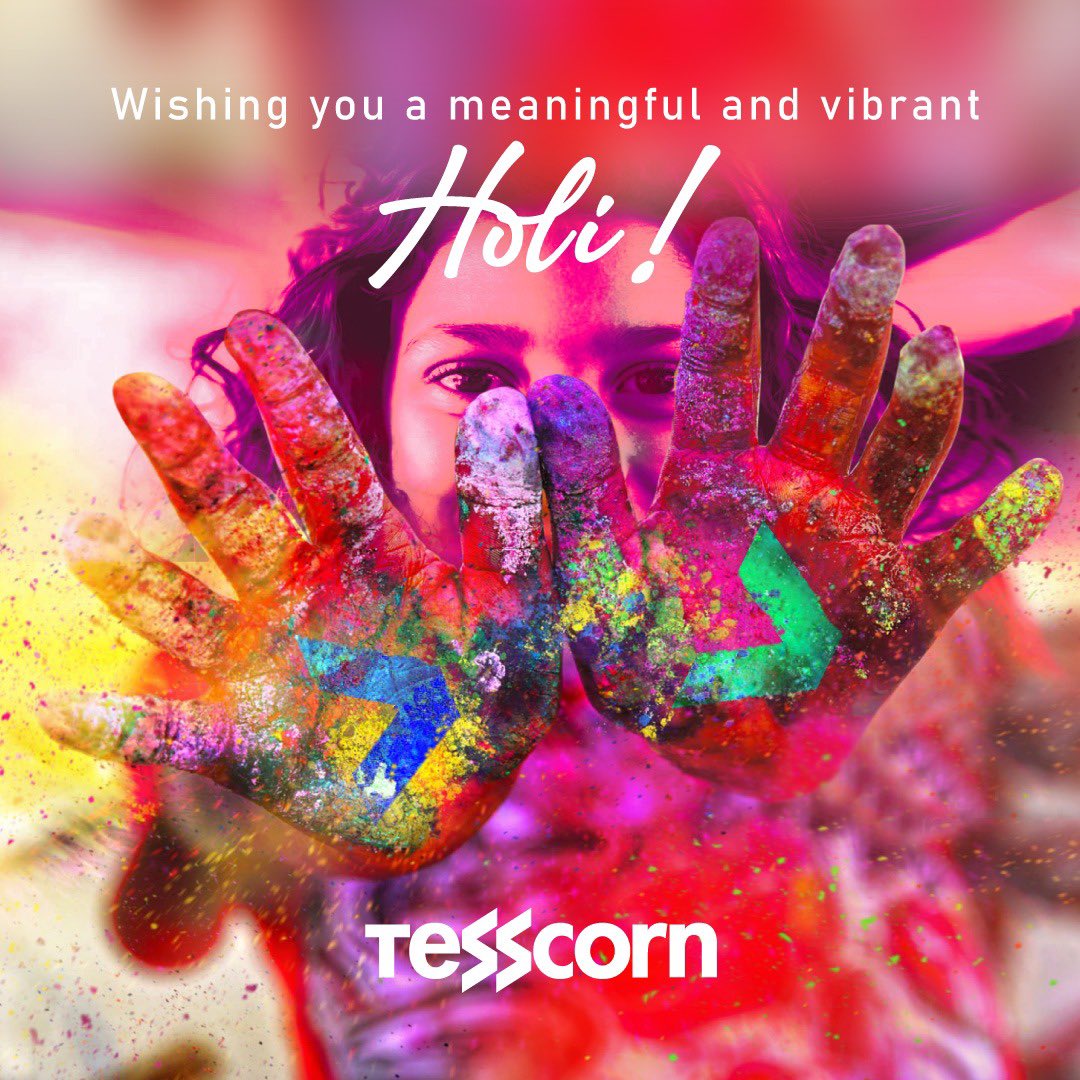 gopakumarc's tweet photo. Happy Holi from Tesscorn. Celebrating the triumph of truth, the spirit of renewal, and the colours of joy. #HappyHoli #FestivalOfColors #NewBeginnings #TesscornCelebrates #Holi2026 #HolikaDahan #SpringFestival #VictoryOfGood #ColourOfJoy https://t.co/Oljcv2EVBi