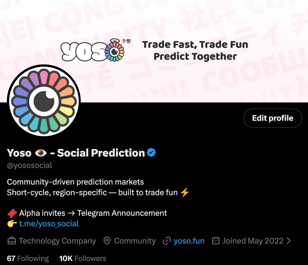 Yoso 👁️ - Social Prediction tweet media