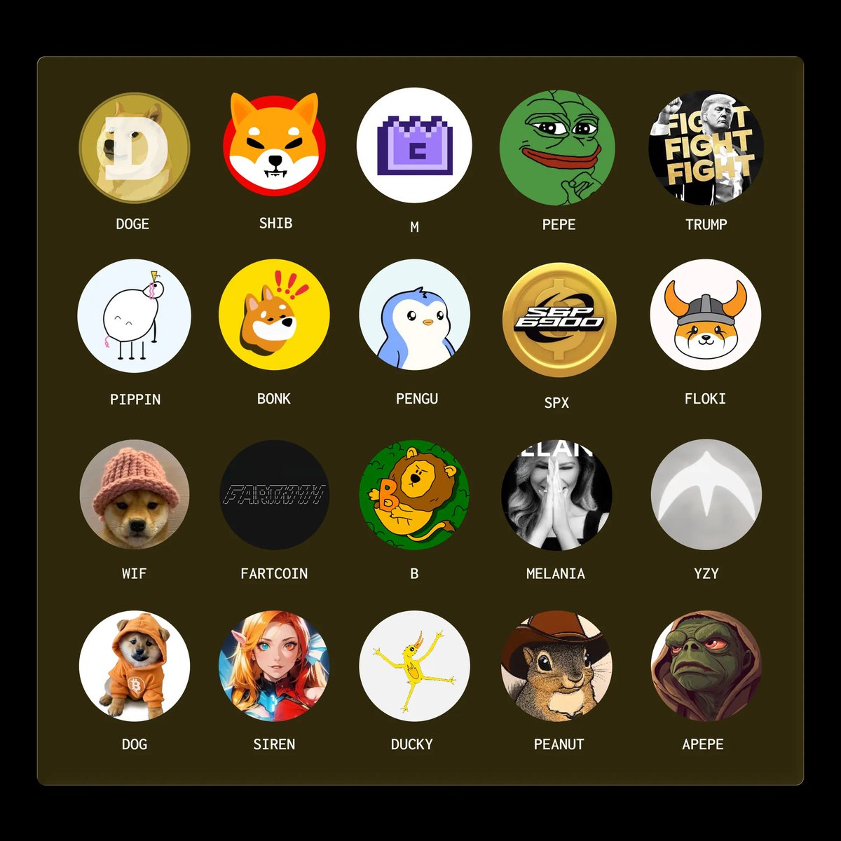 Which memecoin is a must-have in 2026?

$DOGE $SHIB $M $PEPE $TRUMP $PIPPIN $BONK $PENGU $SPX $FLOKI $WIF $FARTCOIN $B $MELANIA $YZY $DOG $SIREN $DUCKY $PEANUT $APEPE