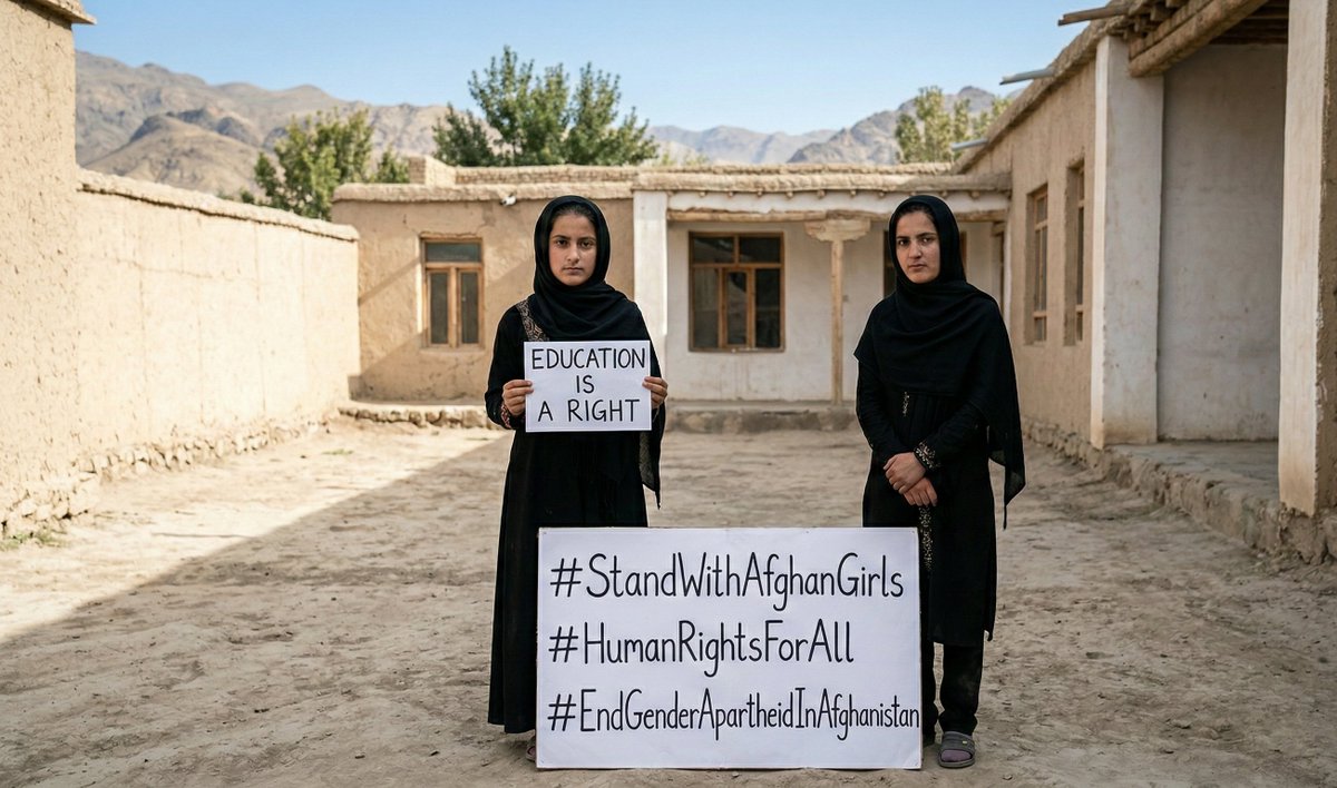 AfghanistanRW's tweet photo. امروز روز ۱۶۲۷ است.

برای ۱۶۲۷ روز، دختران افغانستان از رفتن به مکتب محروم مانده‌اند.
۱۶۲۷ روز تاریک بدون کتاب و مکتب 
در کنار دختران افغان بایستیم.
صدای خود را بلند کنیم و حمایت خود را نشان دهیم.

#LetAfghangirlslearn #HumanRightsForAll 
#EndGenderApartheidInAfghanistan https://t.co/nfdpQ5Qnoi