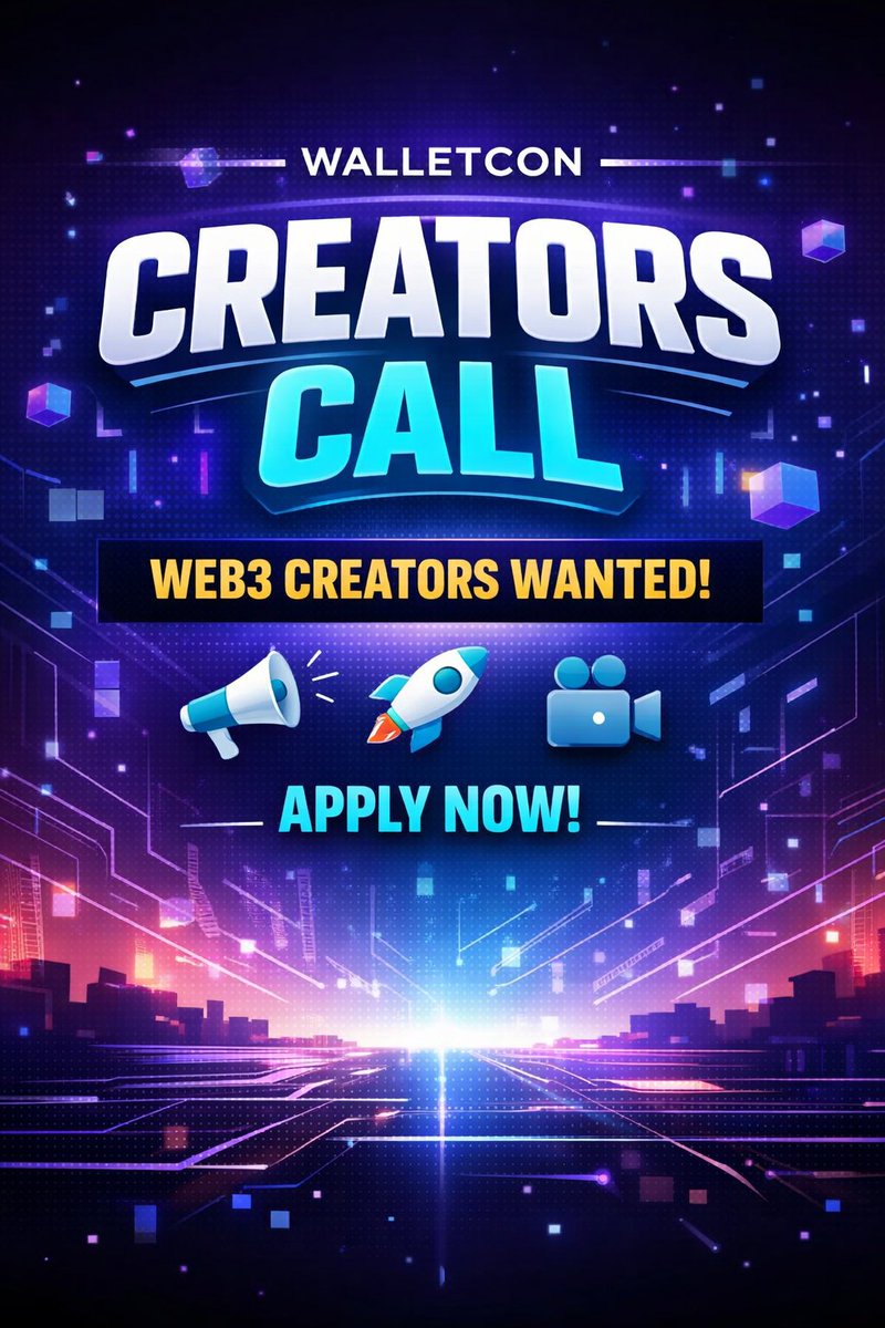 basithaq786's tweet photo. Web3 creators, this is your moment 👀

WalletCon Creators Call is live. If you’re building in this space, don’t miss it.

Like, RT, comment, and share the form. Let’s amplify it 🚀

Tag @wcthub @WalletConnect https://t.co/JrJ7Y4I3p3