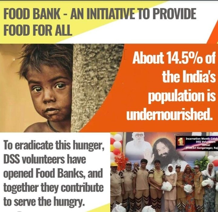 rooh_insan's tweet photo. Saint Gurmeet Ram Rahim Ji inspires selfless service through Food Banks, providing sustenance to the needy, promoting compassion, and fostering a spirit of community and kindness."
#FeedTheNeedy https://t.co/34hbeE3N53