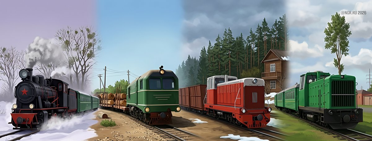 NGR_RU's tweet photo. The Past and the Present Narrow Gauge Railways Russian (750 mm / 2 ft 5+1⁄2 in gauge) Locomotives: Gr, TU2, TU5, TU7A (new generation 2014. #Russia #Gr #TU2 #TU5 #TU7 #ужд #узкоколейка https://t.co/QQCgWT0g7U