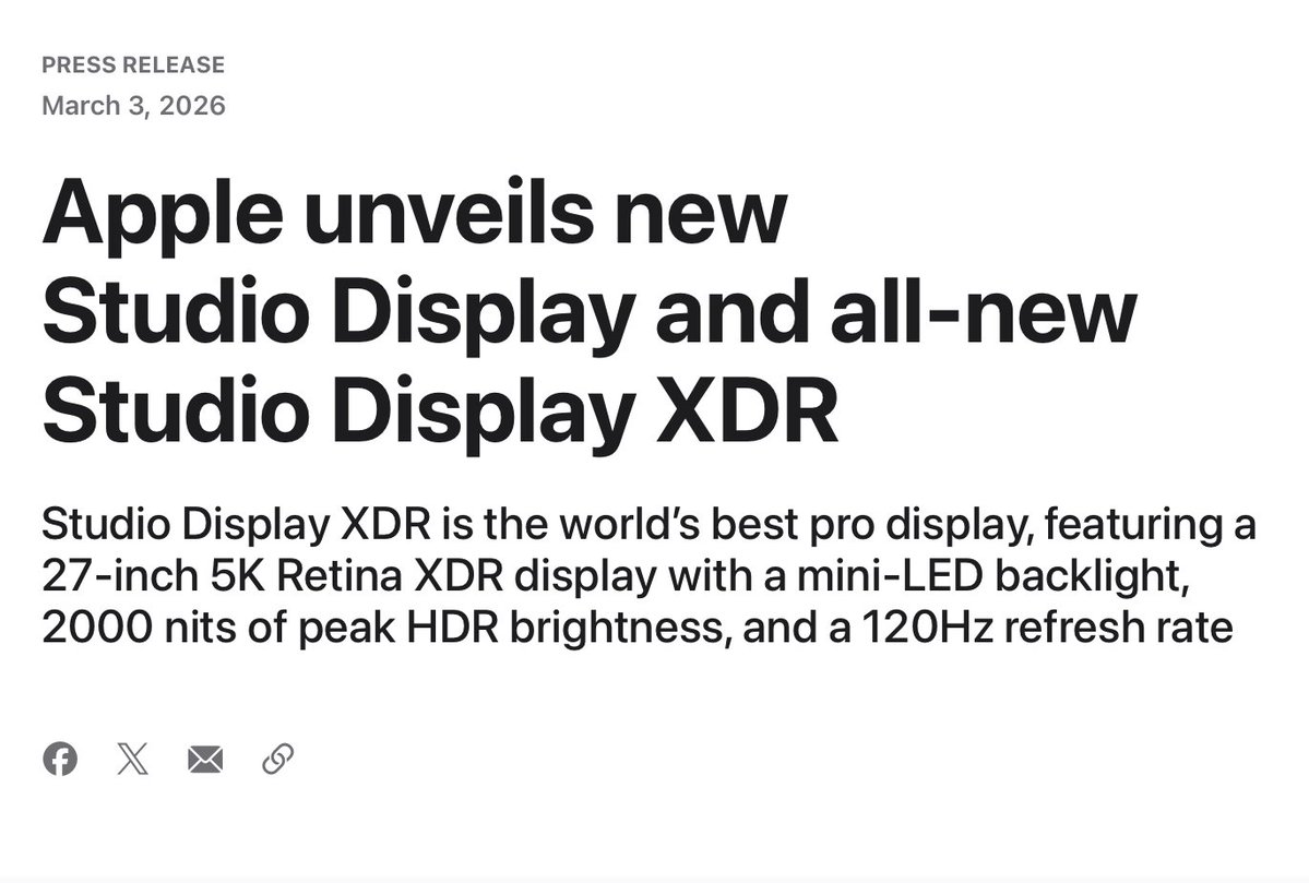 xXshaurizardXx's tweet image. did I read that right $3.3k for the xdr

I thought it would replace the standard Studio Display &amp;amp; ur telling me they've released basically the same exact monitor for the same exact price wtf ??

iMac 5k was released in 2014 btw

&amp;gt; new DICOM medical imaging presets

thats nice ...